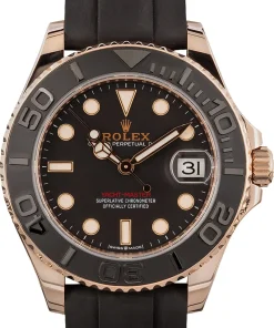 Rolex Yacht-Master 37mm Black Strap & Everose