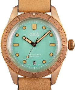 HandMade The Oris Divers Sixty-Five Bronze Wild Green