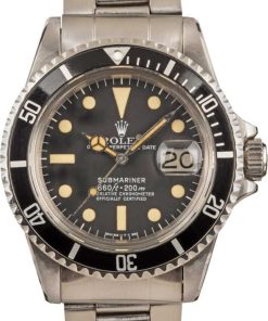 HandMade The Mens Vintage Rolex Submariner 1680 Stainless Steel Black Dial