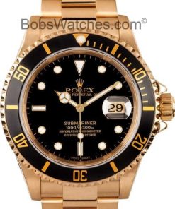 HandMade The Mens Rolex Submariner 18k Gold Model 16618