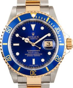 HandMade The Mens Two Tone Submariner Serial Engraved 16613