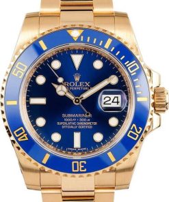 HandMade The New Blue Rolex Submariner 116618 18k Gold