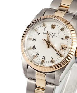 Alternative view of HandMade The Lady Rolex Steel & Gold Date 6916