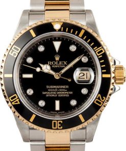 HandMade The Rolex Submariner Steel & 18K Gold 16613T