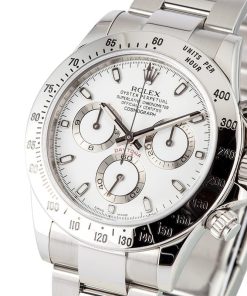Alternative view of HandMade The Rolex White Daytona Cosmograph 116520 White Dial