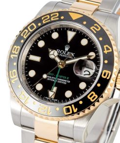 Alternative view of HandMade The Rolex GMT-Master II 116713 Two Tone Black