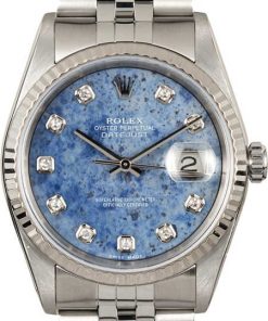 HandMade The Rolex Datejust 16234 Diamond Sodalite