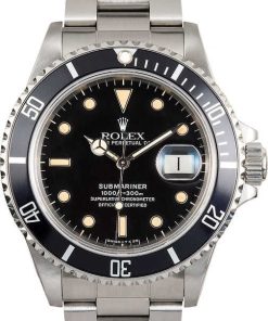 HandMade The Black Rolex Submariner 168000 Stainless Steel