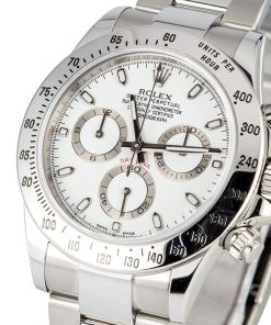 Alternative view of HandMade The Rolex Daytona Cosmograph 116520 White Dial
