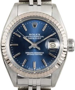 HandMade The Rolex Ladies Datejust 6917 White Gold Bezel