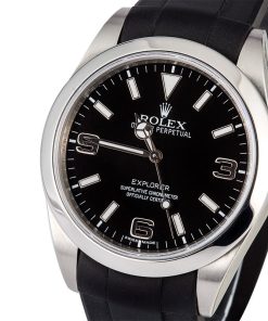 Alternative view of HandMade The Rolex Explorer 214270 Rubber Strap