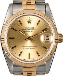 HandMade The Mid-Size Rolex Datejust 68273 Champagne Dial