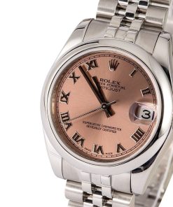 Alternative view of HandMade The Mid-Size Rolex Datejust 178240 Pink Roman Dial