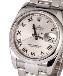 Alternative view of HandMade The Unworn Rolex Datejust 116200 Rhodium Roman Dial