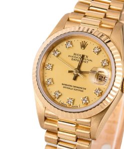 Alternative view of HandMade The Rolex Lady President 69178 Diamond Dial