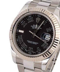 Alternative view of HandMade The Unworn Rolex Datejust II Ref 116334 Matte Black Roman Dial