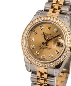 Alternative view of HandMade The Unworn Rolex Datejust 179383 Diamond Bezel