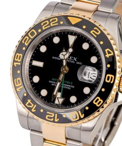 Alternative view of HandMade The Rolex GMT-Master II Ref 116713 Black Luminous Dial