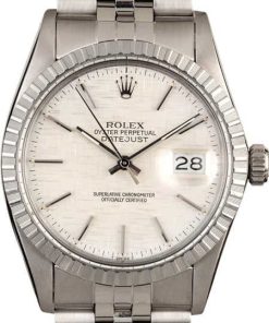 HandMade The Rolex Datejust 16030 Silver Linen Dial