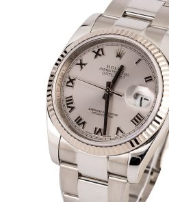 Alternative view of HandMade The Rolex Datejust 116234 Rhodium Steel Oyster