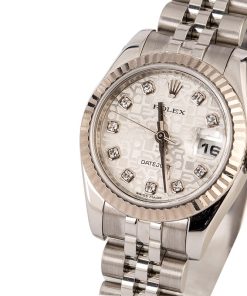 Alternative view of HandMade The Rolex Lady Datejust 179174 Silver Jubilee Diamond Dial
