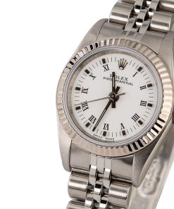 Alternative view of HandMade The Rolex Ladies Oyster Perpetual 76094 White Roman