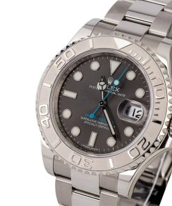 Alternative view of HandMade The Unworn Rolex Yacht-Master 116622 Dark Rhodium Luminous Dial