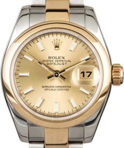 HandMade The Rolex Lady Datejust 179163 Two Tone Oyster Band