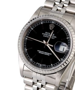 Alternative view of HandMade The Rolex Datejust 16220 Steel Jubilee Black Dial