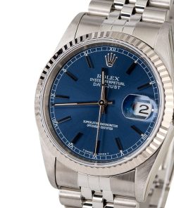 Alternative view of HandMade The Rolex Datejust 16234 Blue Dial