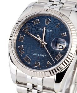 Alternative view of HandMade The Rolex Datejust 116234 Blue Jubilee Roman Dial
