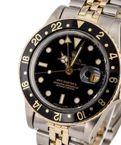 Alternative view of HandMade The Rolex GMT-Master 16753 Two Tone American Oval Link