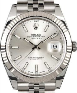 HandMade The Rolex Datejust 41 Ref 126334 Silver Dial White Index Markers