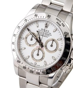 Alternative view of HandMade The Rolex Daytona 116520 White Dial Steel Cosmograph