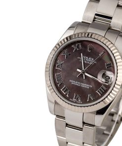 Alternative view of HandMade The Rolex Datejust 178274 Black MOP Roman Dial