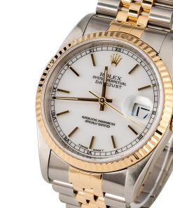 Alternative view of HandMade The Rolex Datejust 16233 White Luminous Dial