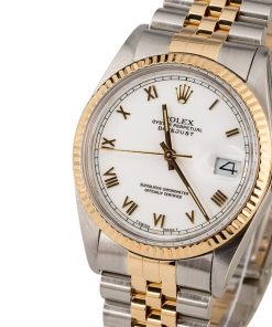 Alternative view of HandMade The Rolex Datejust 16013 White Roman Dial
