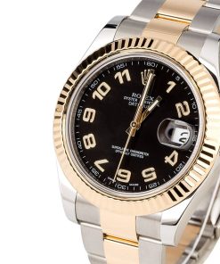 Alternative view of HandMade The Rolex Datejust 116333 Black Arabic Dial T