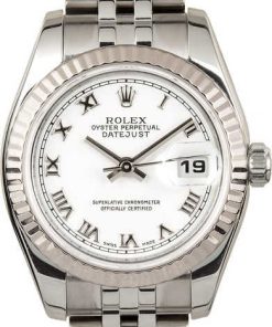 HandMade The Rolex Lady-Datejust 179174 White Roman Dial