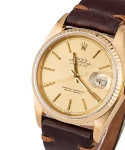 Alternative view of HandMade The 120804 T Rolex 16018 Yellow Gold Datejust.