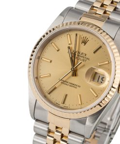 Alternative view of HandMade The Rolex Datejust 16233 Champagne Dial Jubilee