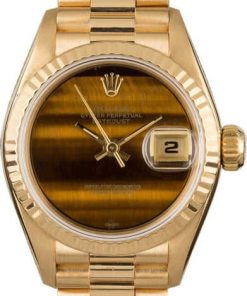 HandMade The Rolex Ladies Datejust 69178 Tiger Eye Dial