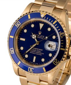 Alternative view of HandMade The Rolex Submariner 16618 Blue Dial