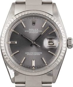 HandMade The Rolex Steel Datejust 1603 Slate 'Pie Pan' Dial
