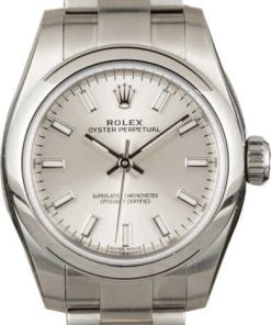 HandMade The Unworn Rolex Lady Oyster Perpetual 176200 Silver Dial