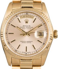 HandMade The Rolex President 18038 Yellow Gold Men's Watch