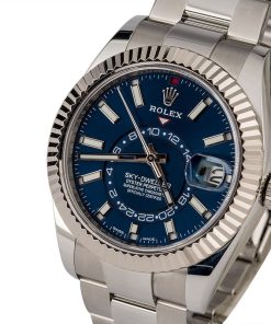 Alternative view of HandMade The Unworn Rolex Sky-Dweller 326934 Blue Index Dial