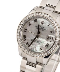 Alternative view of HandMade The Rolex Mid-size Datejust 178384 Diamond Bezel