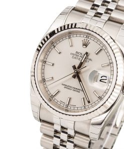 Alternative view of HandMade The Unworn Rolex Datejust 116234 Silver Dial with Steel Jubilee