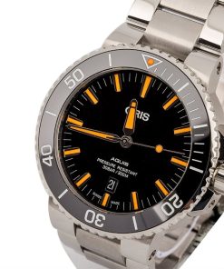 Alternative view of HandMade The Oris Aquis Date Orange Index Markers